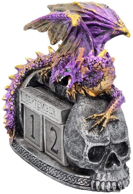 MAGICUN N.GIFTWARE~ Nightwynd Calendar 19cm Purple