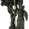Magic  Collection~Resin Statues Greek Goddess Athena Under Olive Tree Bronze Finish Statue 5.25 X 9.5 X 4.5 Inches Bronze