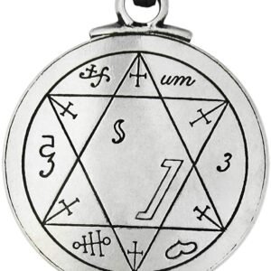 Soloman Pentant~Pewter Talisman For Performers Seal of Solomon Pentacle Pendant