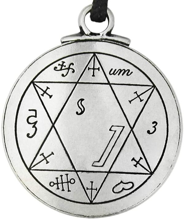 Soloman Pentant~Pewter Talisman For Performers Seal of Solomon Pentacle Pendant
