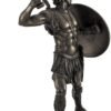 Magic  Collection~Bronzed Spartan Warrior with Sword and Hoplite Shield Statue