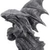 Fantasy Collection~ Obsidian Figurine 25cm Silver, Resin, One Size