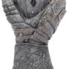 Magicun N.Giftware~Lion Heart Gauntlet Goblet 25cm Silver, Resin w/Stainless Steel Insert, One Size