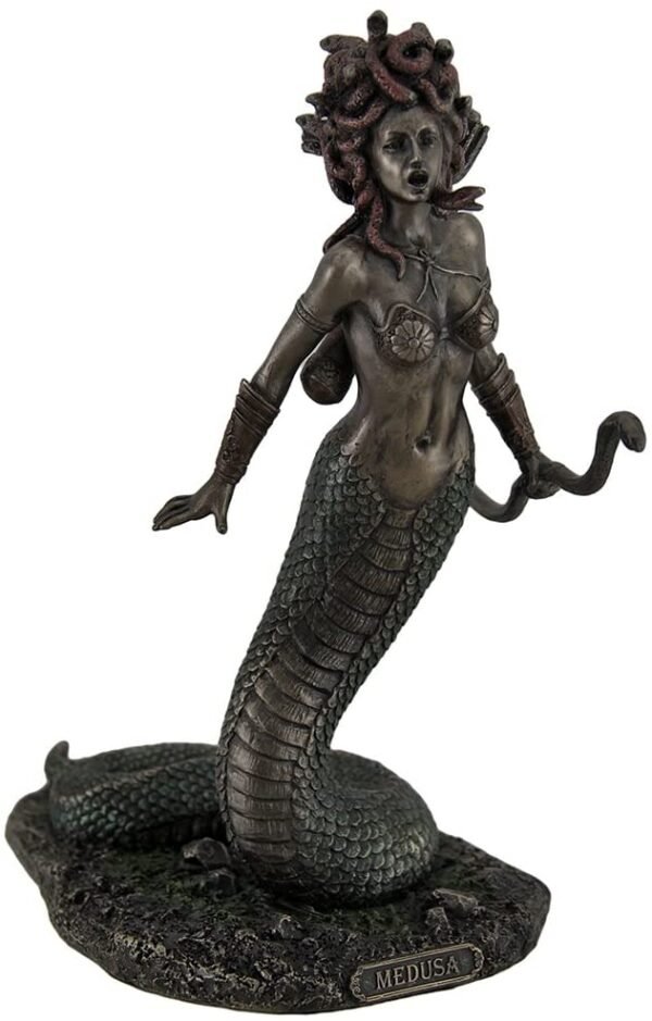 Magic  Collection~Medusa Greek Gorgon Serpent Monster Standing Holding Bow Highly Detailed Statue