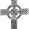 Soloman Pentant~Pewter Large Celtic Knotwork Irish Cross Pendant