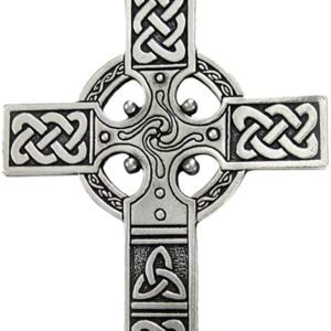 Soloman Pentant~Pewter Large Celtic Knotwork Irish Cross Pendant
