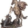 Magicun N.Giftware~George and The Dragon Figurine 31cm Bronze