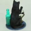 Magic  Collection~Witch's Apprentice by Lisa Parker Black Cat and Crystal Ball Statue