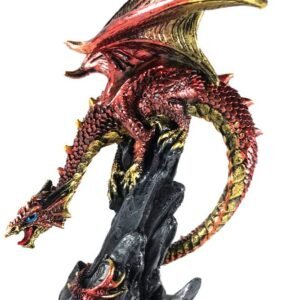 Fantasy Collection~ U5070R0 Hear Me Roar Red Dragon Calling Figurine, Polyresin, One Size