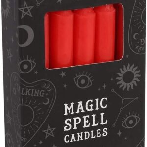 Green Tree Love Spell Candles Pack of 12, Red