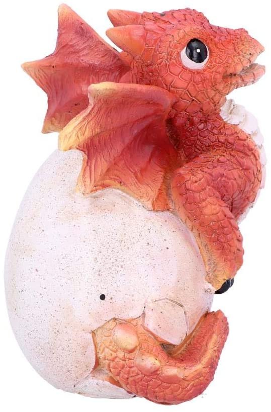 Fantasy Collection~ Ruby Hatchling Figurine 11cm, Resin, Red
