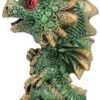 Fantasy Collection~ Bobling Green Metallic Dragon Bobble Head Figurine, Polyresin, 9.5cm