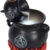 Spirit of Equinox Cauldrons With Flames Bac k Flow Incense Cone Burner