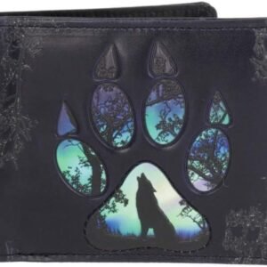 Animal Collection~ Footprints Wallet 10cm Black