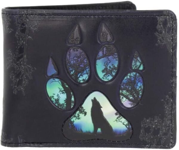 Animal Collection~ Footprints Wallet 10cm Black
