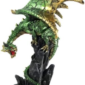 Nemesis Now Hear Me Roar Green Dragon Calling Figurine, Polyresin, One Size