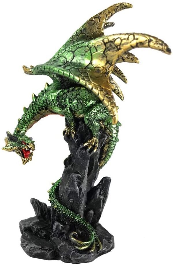 Nemesis Now Hear Me Roar Green Dragon Calling Figurine, Polyresin, One Size