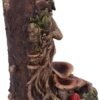 Light Collection~Wisest Dryad Tree Spirit Green Man Backflow Incense Burner, Polyresin, Brown, One Size