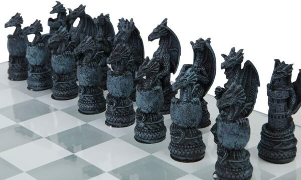 Fantasy Collection~ Dragon Chess Set 43cm Black