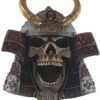 Dark Collection~Kabuto Skull 26.6cm Wall Plaque, Resin, Ivory, One Size