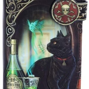 Lisa Parker Women Absinthe Black Cat Embossed Purse