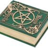 Wiccan Collection~Book of Spells Green 15.5cm, Resin, One Size