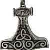Soloman Pentant~Pewter Thor's Hammer Celtic Knot Mjolnir Pendant
