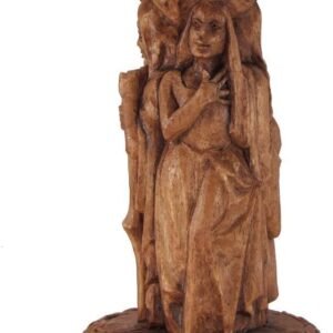 Magicun Altar~Dryad Design Goddess Candle Holder Wood Finish