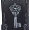 Wiccan Collection~B5117R0 Edgar Allen Poe Nevermore Raven Purse, PU, Black, 18.5cm