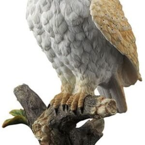 Magic  Collection~Perched Barn Owl on Branch Statue