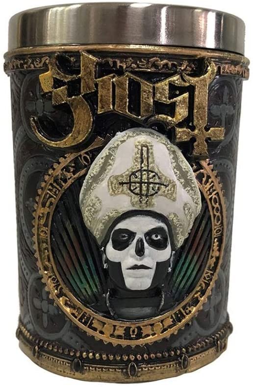 Band Merchandise~ B4858P9 Ghost Gold Meliora Shot Glass, Resin w. Stainless Steel