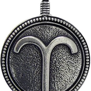 Soloman Pentant~Pewter Aries"The Ram" Zodiac Sign Astrology Pendant