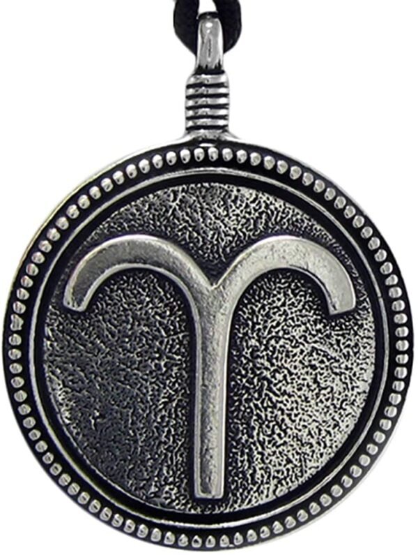 Soloman Pentant~Pewter Aries"The Ram" Zodiac Sign Astrology Pendant
