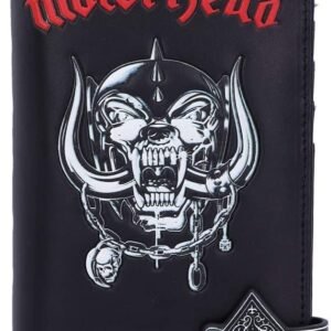 Band Merchandise~ Officially Licensed Motorhead Ace of Spades Warpig Snaggletooth Embossed Purse, Black, 18.5cm
