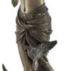 Magic  Collection~Bronzed Aphrodite with Doves on Scallop Shell Statue