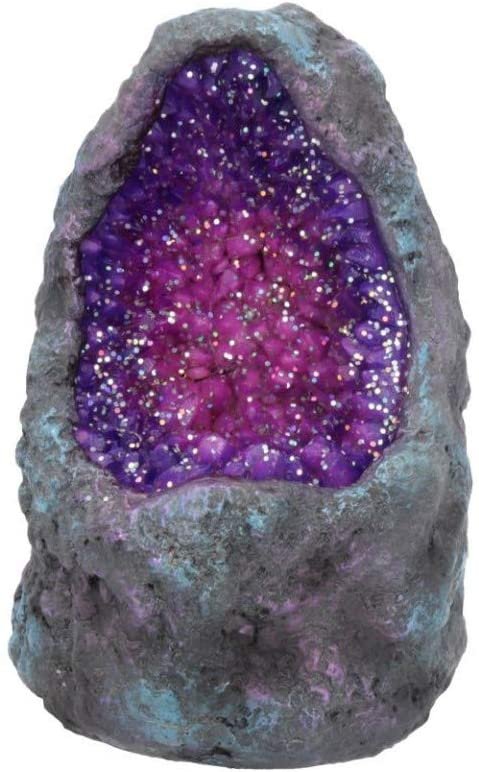 Magicun N.Giftware~Amethyst Crystal Cavern 10cm Light Purple, Resin