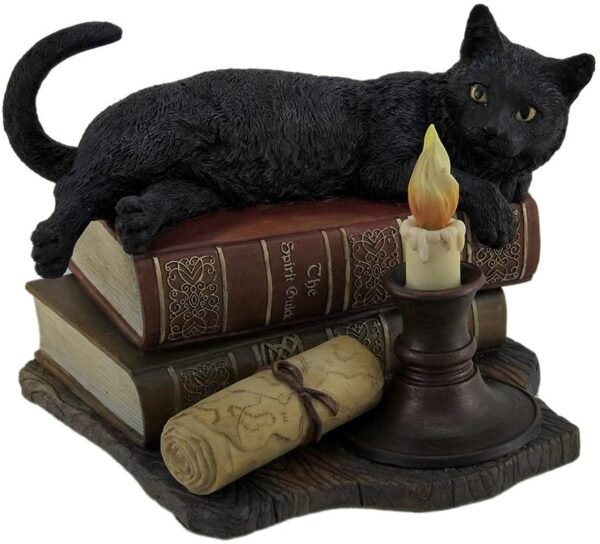 Magic  Collection~The Witching Hour Black Cat Sculpture