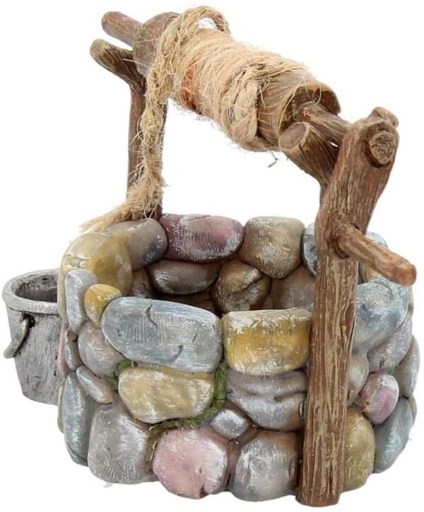 Magicun N.Giftware~Wishing Well Figurine 12.5 cm Brown, Size 12.5cm