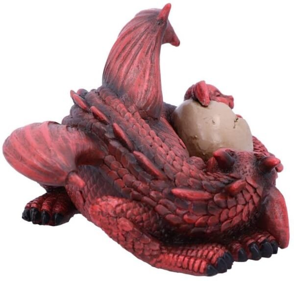 Fantasy Collection~ Little Dream Red Dragon and Hatchling Sleeping Figurine, Polyresin, One Size