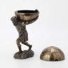 Magic  Collection~Bronzed Atlas Holding Up Celestial Sphere Statue/Storage Box