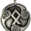 Soloman Pentant~Pewter Othalaz Odal Rune of Heritage Pendant Necklace