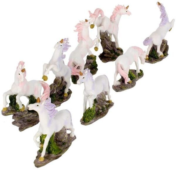 Fantasy Collection~ Magic Woodland Unicorns (Set of Eight ) Figurine 20cm White