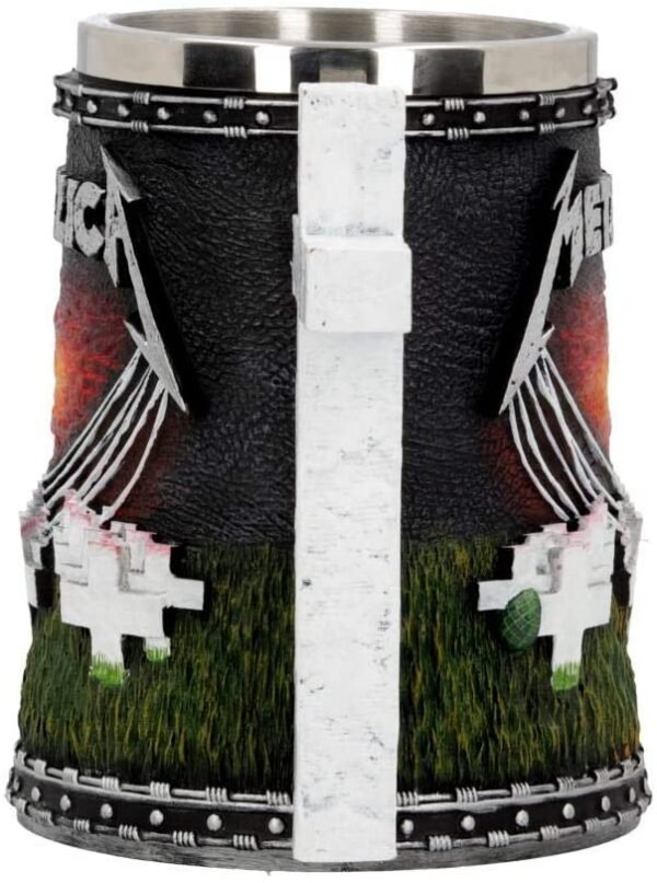 Band Merchandise~ Metallica-Master of Puppets Tankard, Resin, Black, 14.5cm