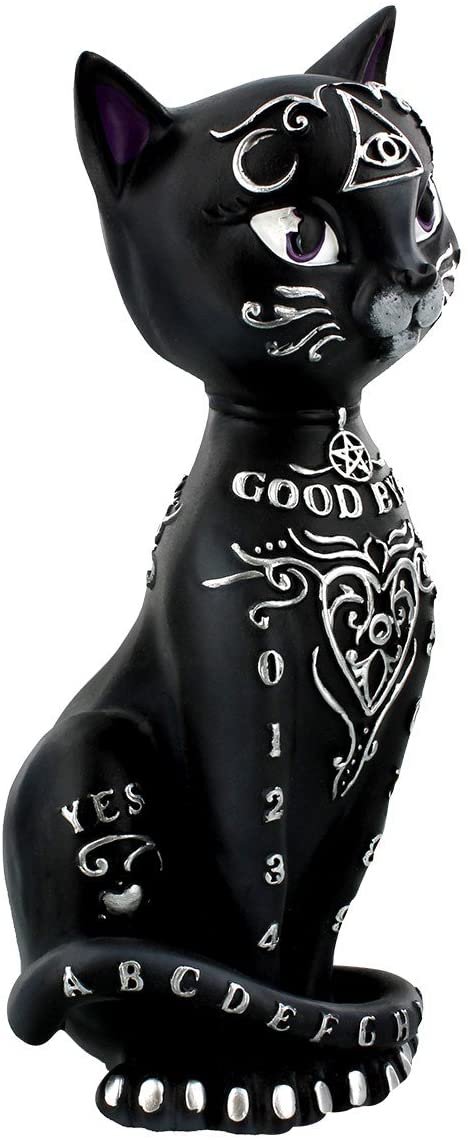Magicun N.Giftware~Mystic Kitty Figurine 26cm Black, Resin