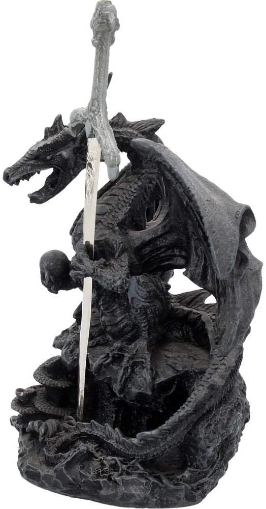 Nemesis Now Oath of The Dragon 19cm, Resin, Black