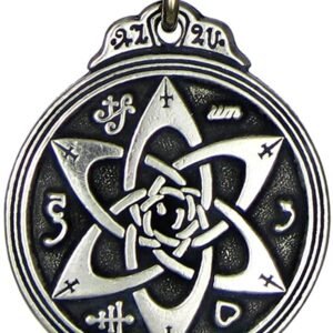 Soloman Pentant~Pewter Talisman for Poets Writers and Actors Pentacle Pendant - 1.25 Inch Diameter