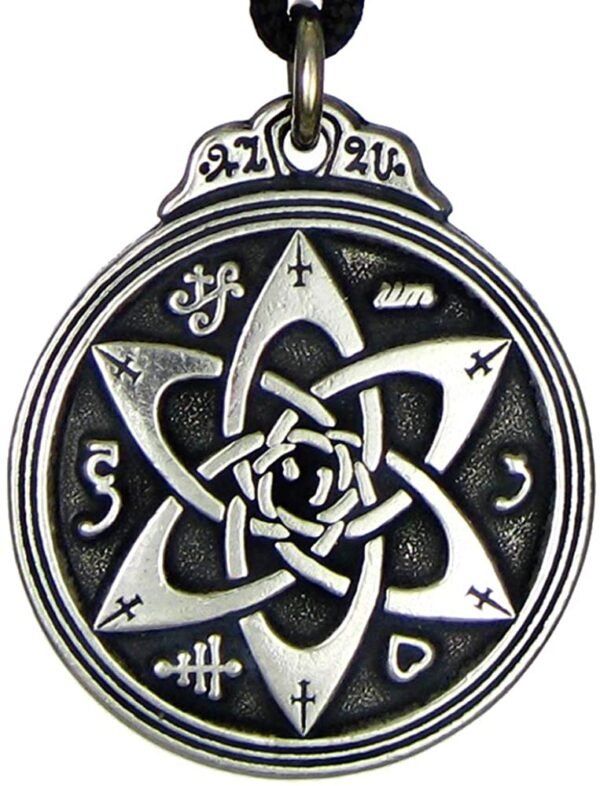 Soloman Pentant~Pewter Talisman for Poets Writers and Actors Pentacle Pendant - 1.25 Inch Diameter