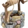 Fantasy Collection~ D3169H7 Wishing Well Figurine 12.5cm Brown