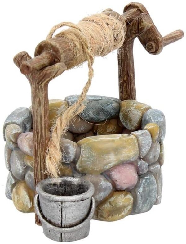 Fantasy Collection~ D3169H7 Wishing Well Figurine 12.5cm Brown