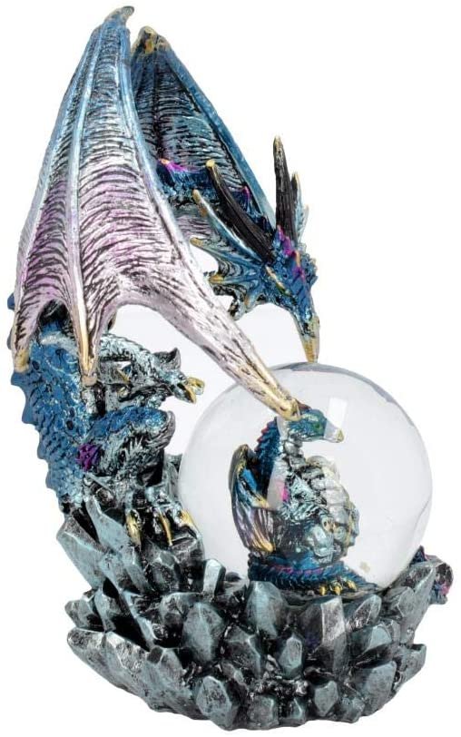Nemesis Now Azul Oracle 19cm Snowglobe Blue, Resin